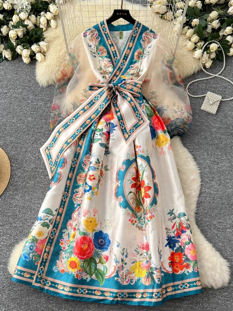 chikankari maxi dress for women Orange Chikankari Dress