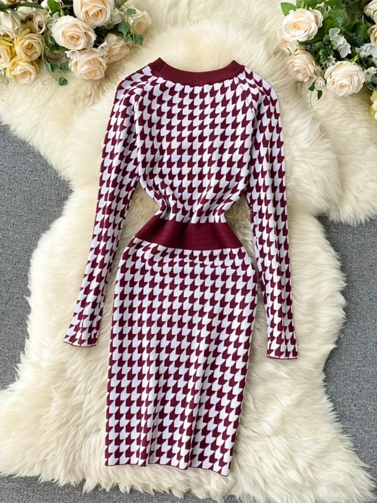 button front houndstooth bodycon dress Lulus | Brown Houndstooth Button-Front Shift Mini Dress | Womens | Medium (Available in XXS, XS, S, L, XL)