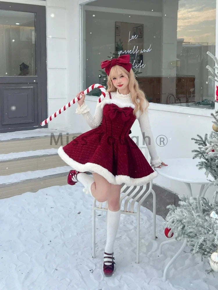 white christmas velvet dress The Betty Haynes White Christmas Gown  ElleRebel