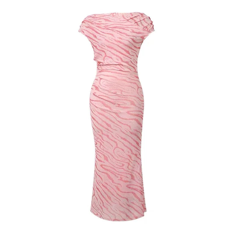 pink zebra print maxi dress Nasty Gal Women's Pink/Black Zebra Print Button Down Maxi Dress Italy Sz 8  New