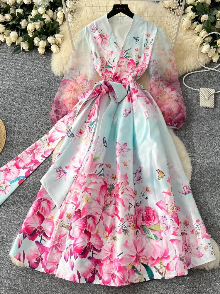 sheer balloon sleeve dress CD 0182 Size 18 A Line Shimmer Long Sheer Puff Sleeve Mother Of Dress Formal Evening Gown