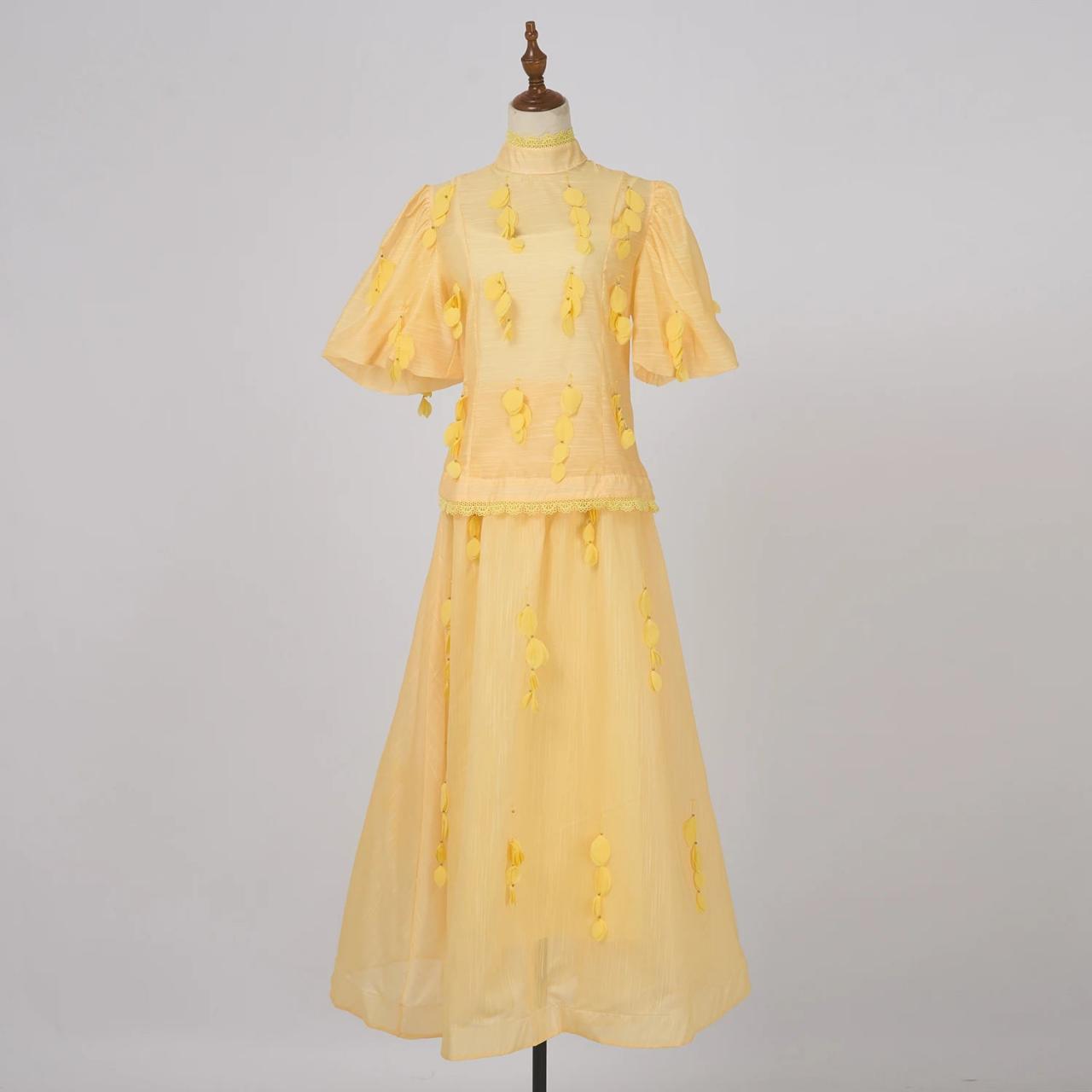 yellow see through dress Women Plastic PVC A Line Transparent PVC Clear Dress Waterproof Dress Costume Sheer Dress,Yellow,XL : Clothing, Shoes & Jewelry Do Not Tumble Dry Vintage Yellow Sheer Dress With