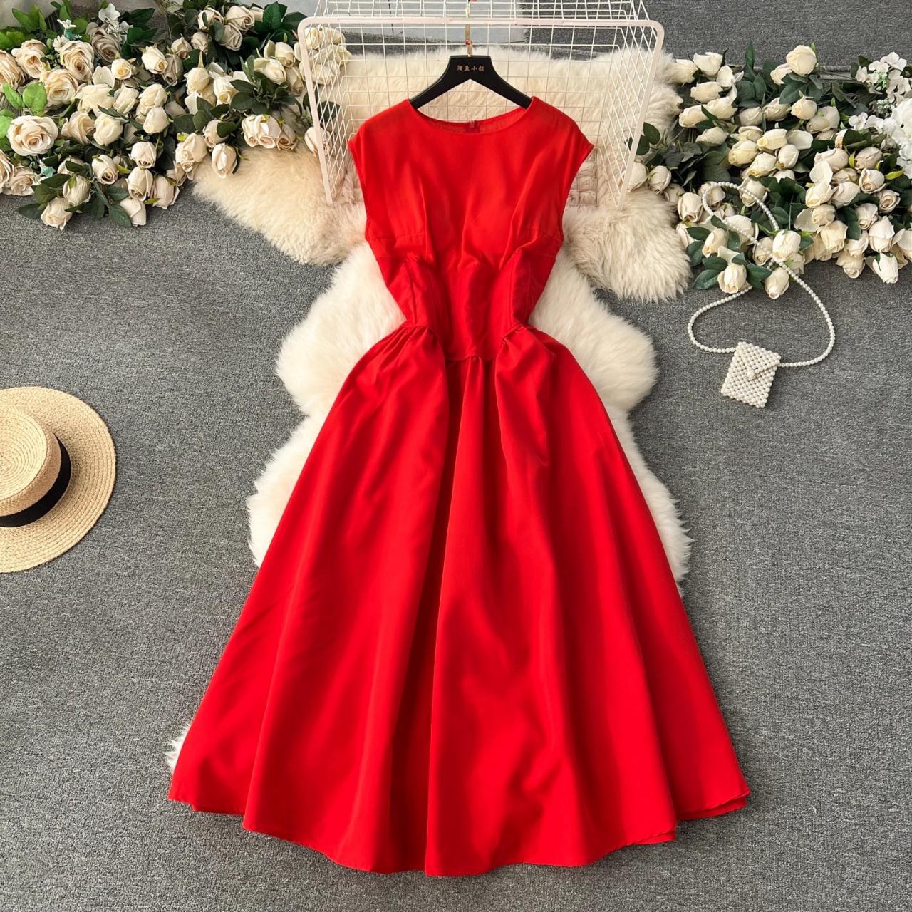 red dress flared skirt Baha Ranch Cowboy Ranch Flare Pants White / L main image 1