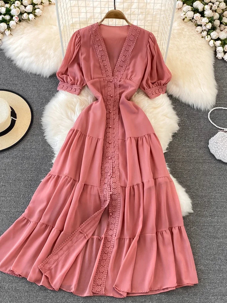 green emerald velvet dress Petal and Pup Women's Ilyana Long Sleeve Maxi Dress main image 0