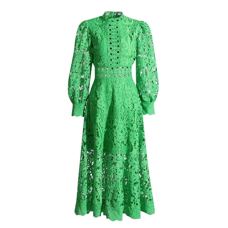 knee length dresses for ladies Mesina Dress (Emerald Green) 6/XS