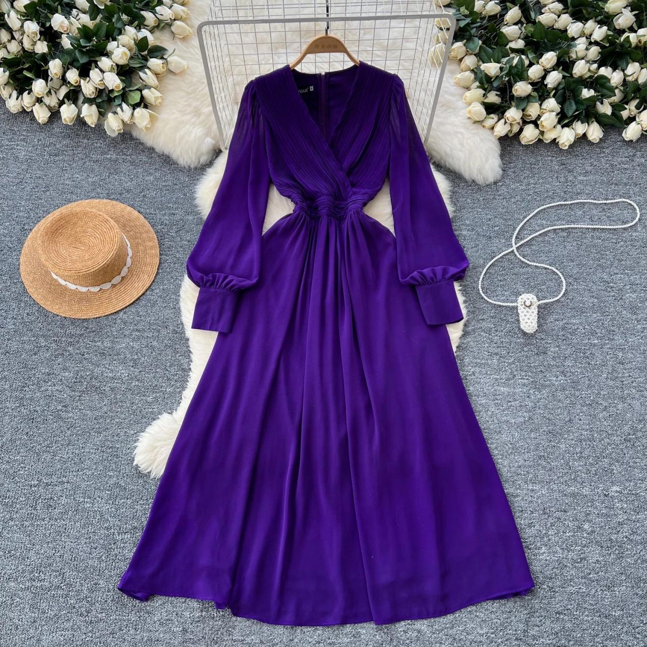 white dress with high slit Burgundy Deep V Long Sleeve Maxi Dress Small