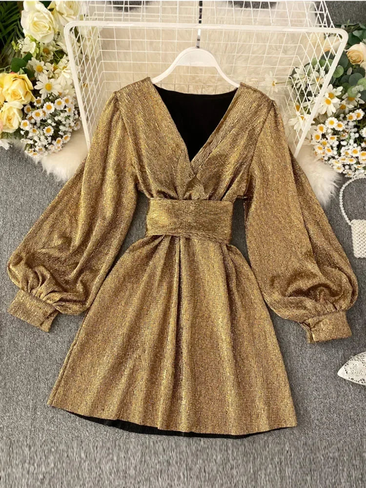 metallic gold wrap dress Whistles Metallic Wrap Front Dress Gold Size 0