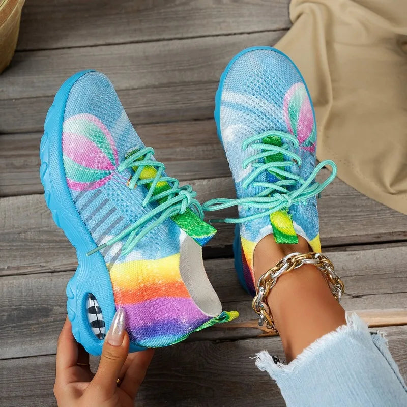 Colorful Breathable Lightweight Sneakers For Women on Luulla